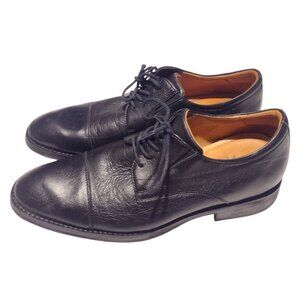 Flag Ltd Mens Black Leather Oxford Dress Shoes Size 9M Napa Glove Leather